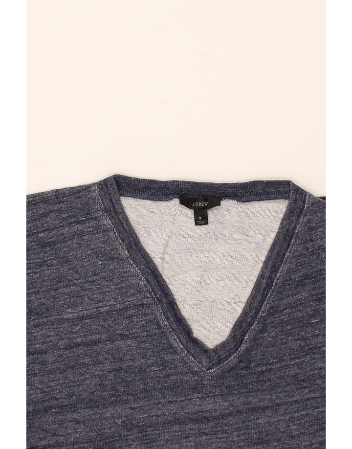 J. CREW Womens Oversized Sweatshirt Jumper UK 10 Small Navy Blue Cotton Vintage J. Crew and Second-Hand J. Crew from Messina Hembry 