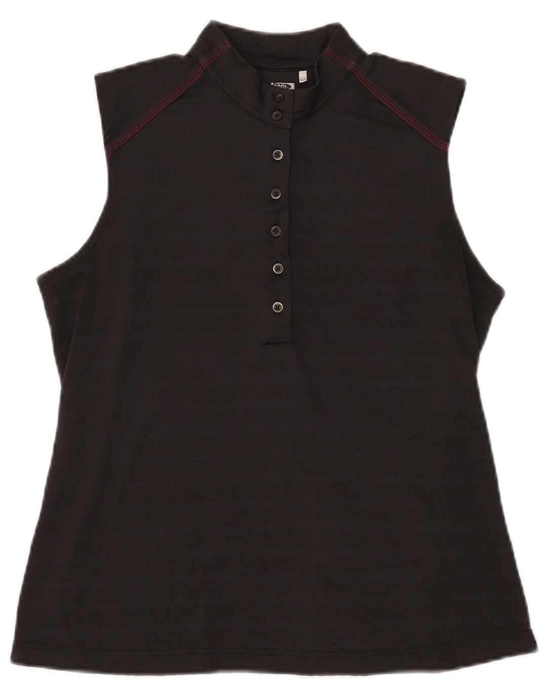 Adidas Womens Climacool Vest Top UK 12 Medium Black Striped Polyester
