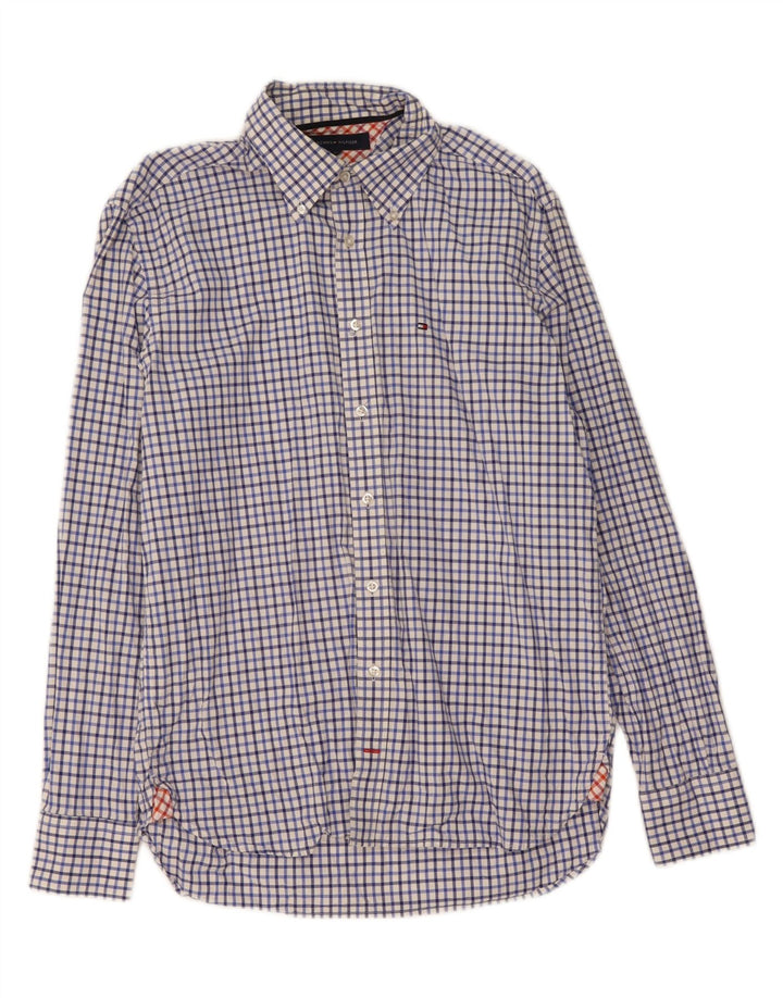 TOMMY HILFIGER Mens Shirt Medium Blue Check