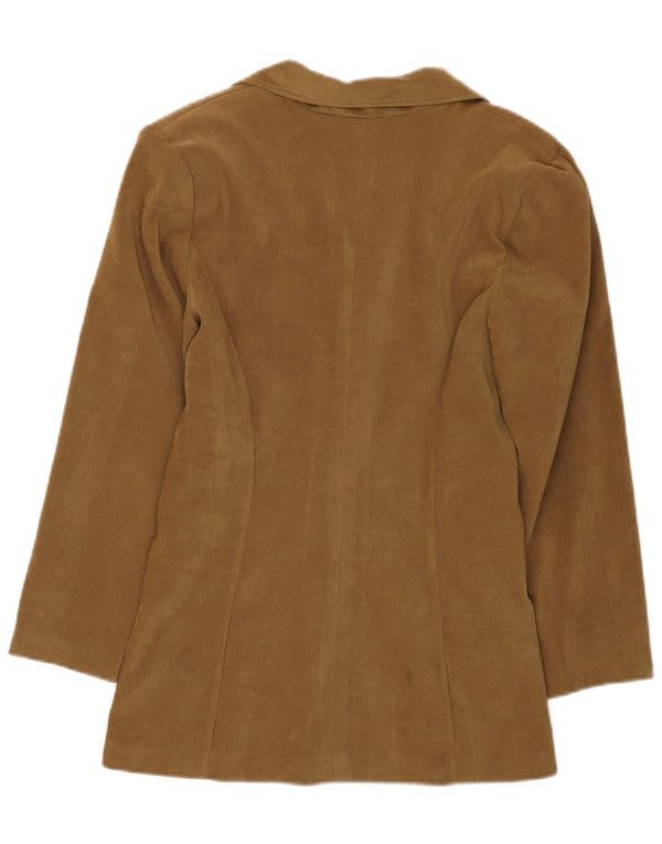 Vintage damska marynarka zapinana na 4 guziki UK 10 Small Khaki