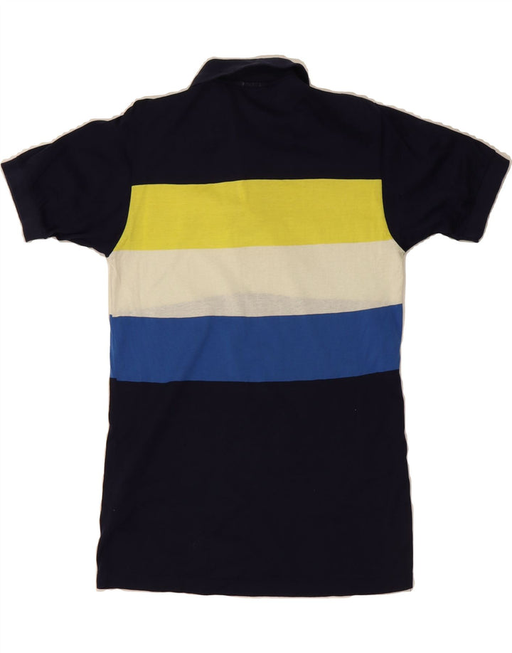 KAPPA Boys Polo Shirt 14-15 Years Medium Blue Striped Cotton Vintage Kappa and Second-Hand Kappa from Messina Hembry 
