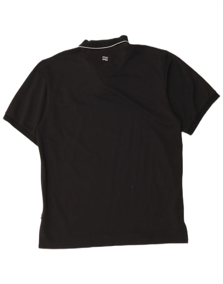 Męska koszulka polo Adidas Climalite, duża, czarna, bawełniana