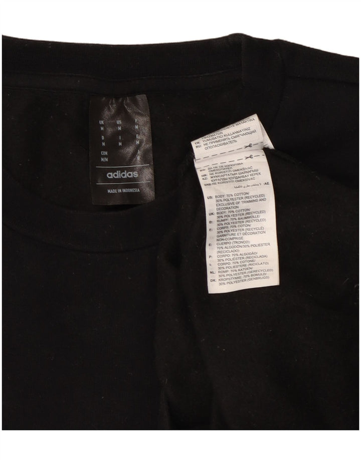 Męska bluza ADIDAS Sweter, średnia czarna, bawełniana