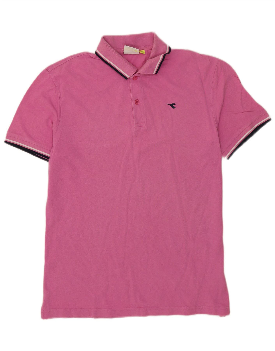 Męska koszulka polo Diadora XL w różowe paski