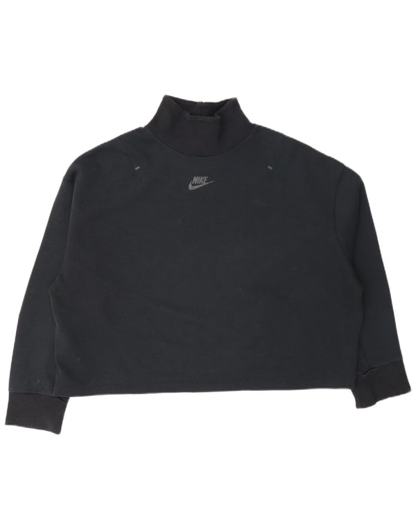 Damska bluza dresowa Nike Crop Oversize UK 10, mała, granatowa