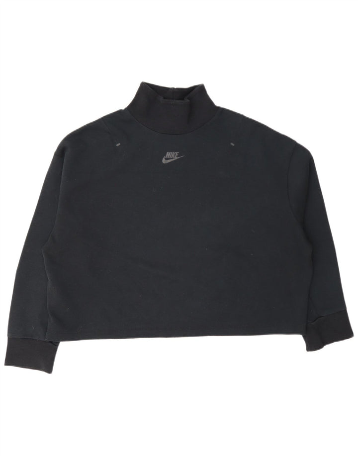 Damska bluza dresowa Nike Crop Oversize UK 10, mała, granatowa