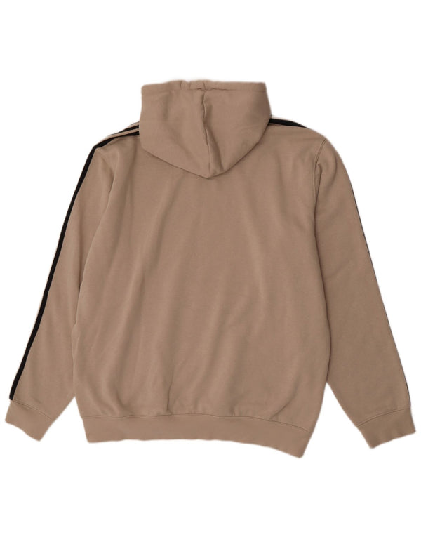 Adidas Męska bluza z kapturem XL Beżowa bawełna