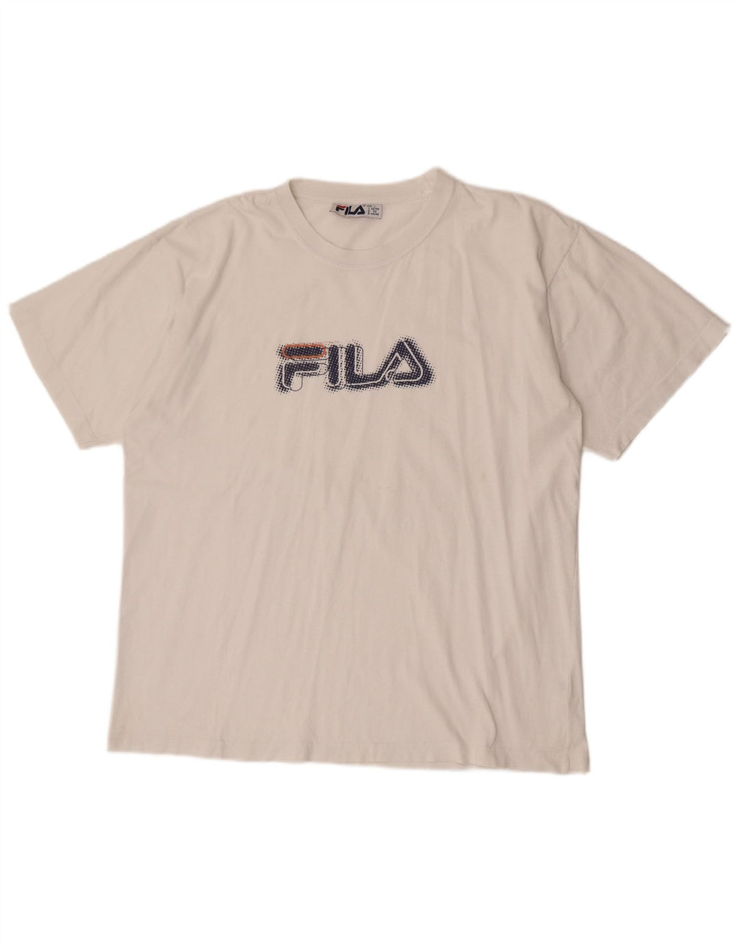 Męski T-shirt z grafiką Fila, duży, biały