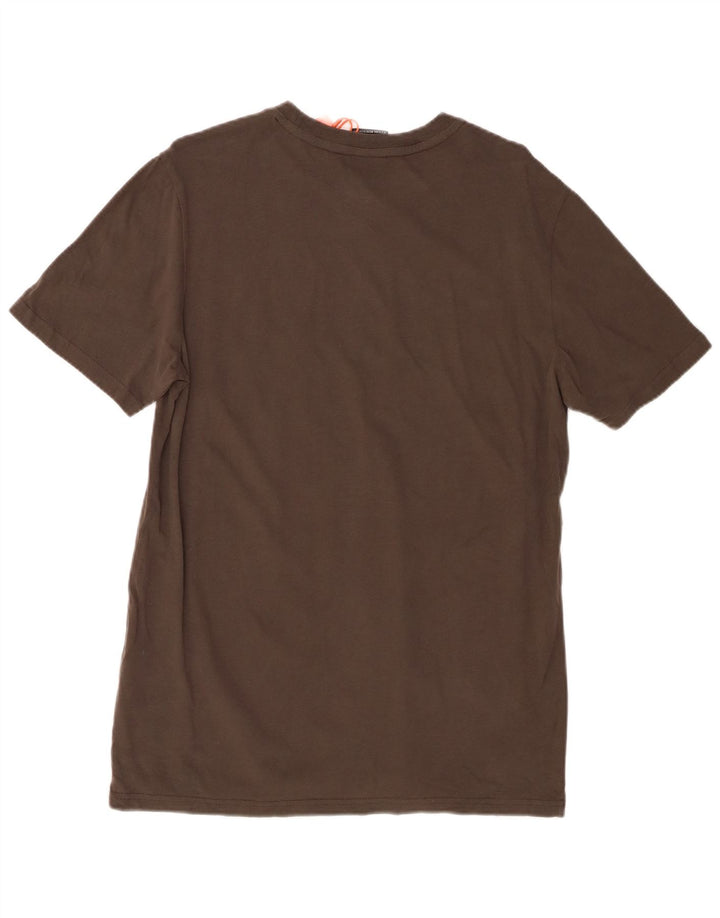 Męska koszulka z grafiką SUPERDRY, średnia szara bawełna