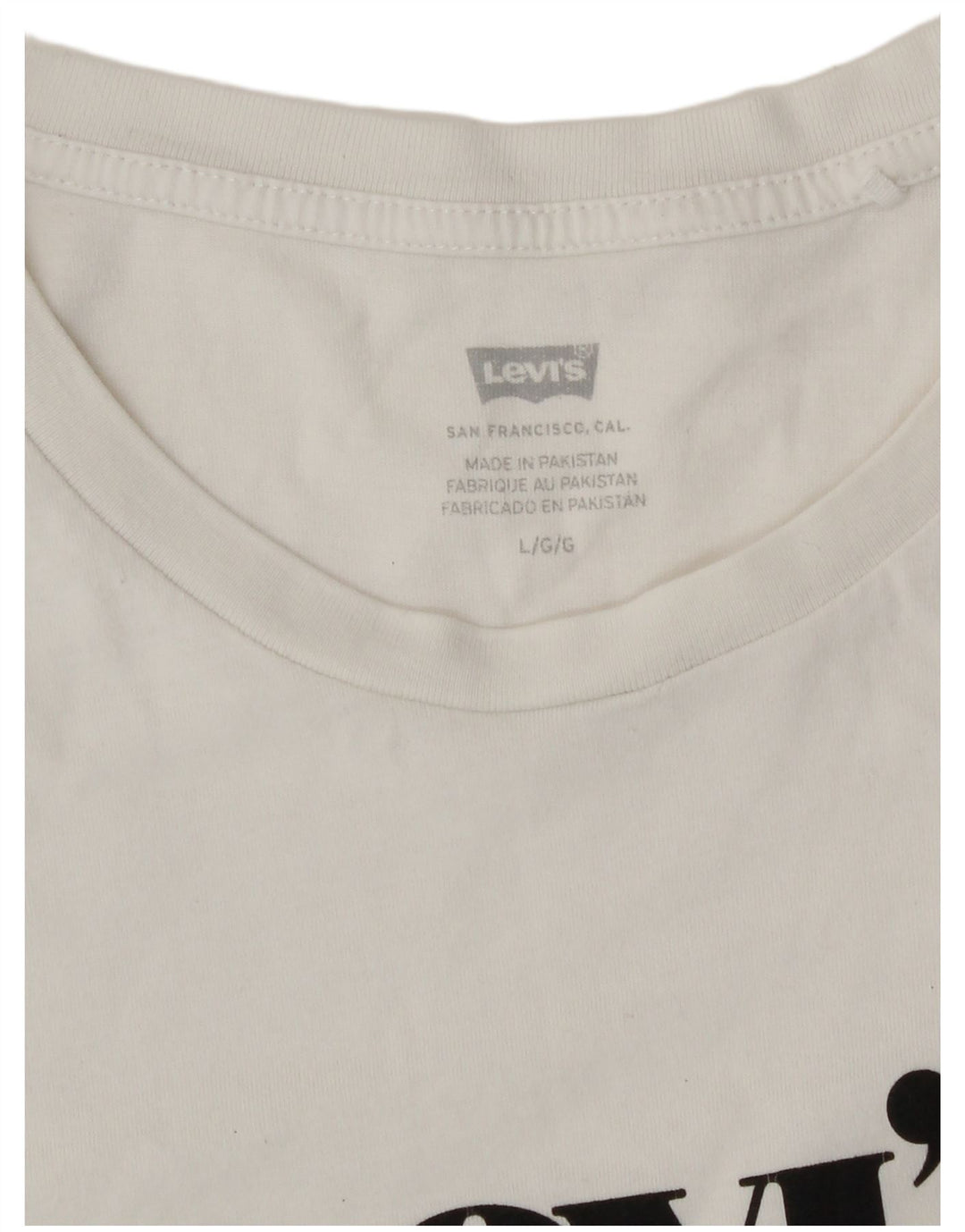 Damska koszulka z grafiką Levi's Top UK 16, duża, biała