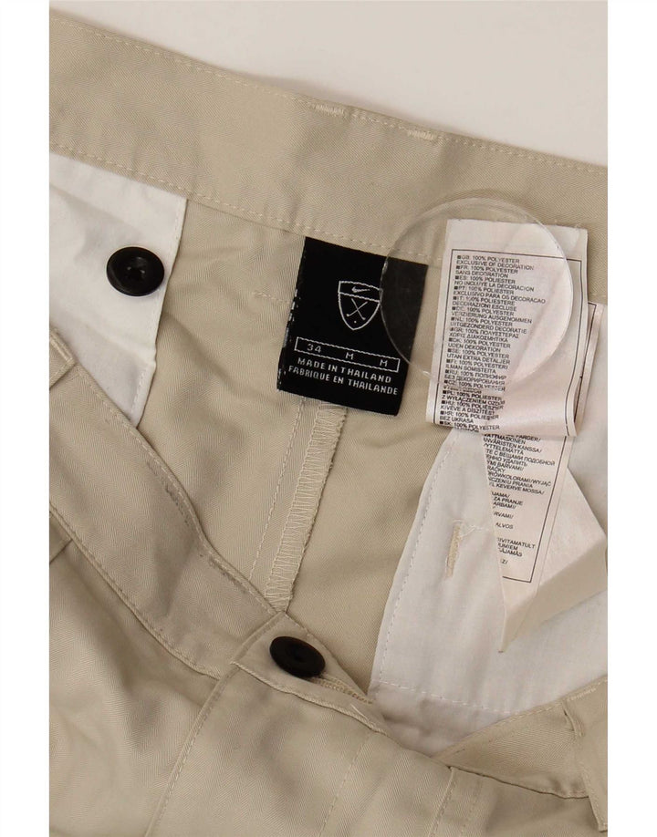 Męskie spodenki chino Nike W34, duży, beżowy poliester