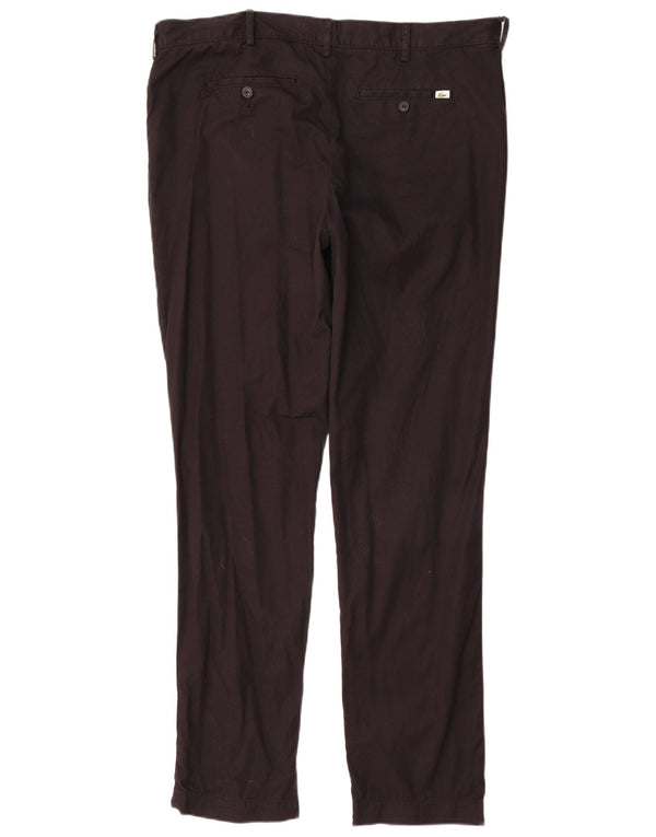 Męskie spodnie typu slim chino Lacoste Rozmiar 48 XL W38 L34 Czarna bawełna