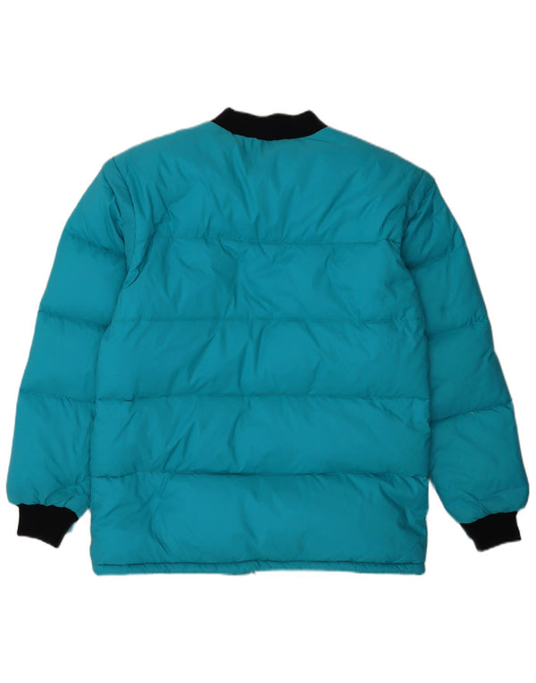 Vintage Mens Padded Jacket IT 50 Large Blue Polyamide