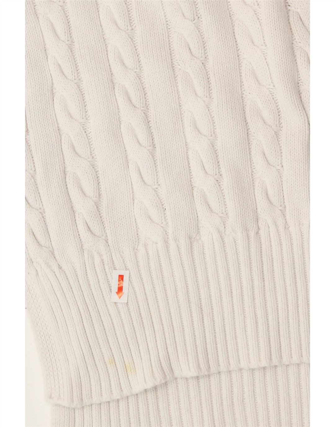 Damski sweter TOMMY HILFIGER z dekoltem w kształcie litery V, UK 6 XS, w białe paski