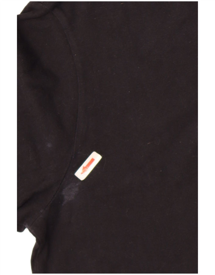 Męski T-shirt z grafiką Nike, średni czarny, bawełniany