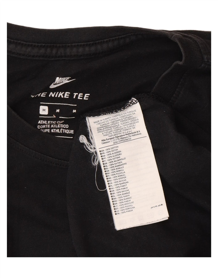 Męski T-shirt Nike o sportowym kroju, średni czarny, bawełniany