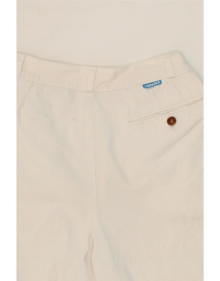 CARRERA Womens Chino Shorts W28 Medium White Cotton Vintage Carrera and Second-Hand Carrera from Messina Hembry 