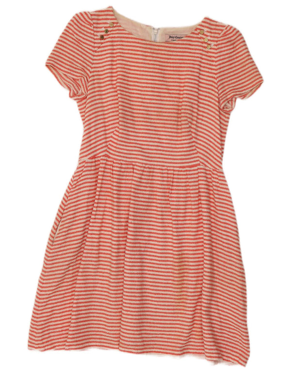 Sukienka damska Juicy Couture UK 10 w małe czerwone paski, bawełniana