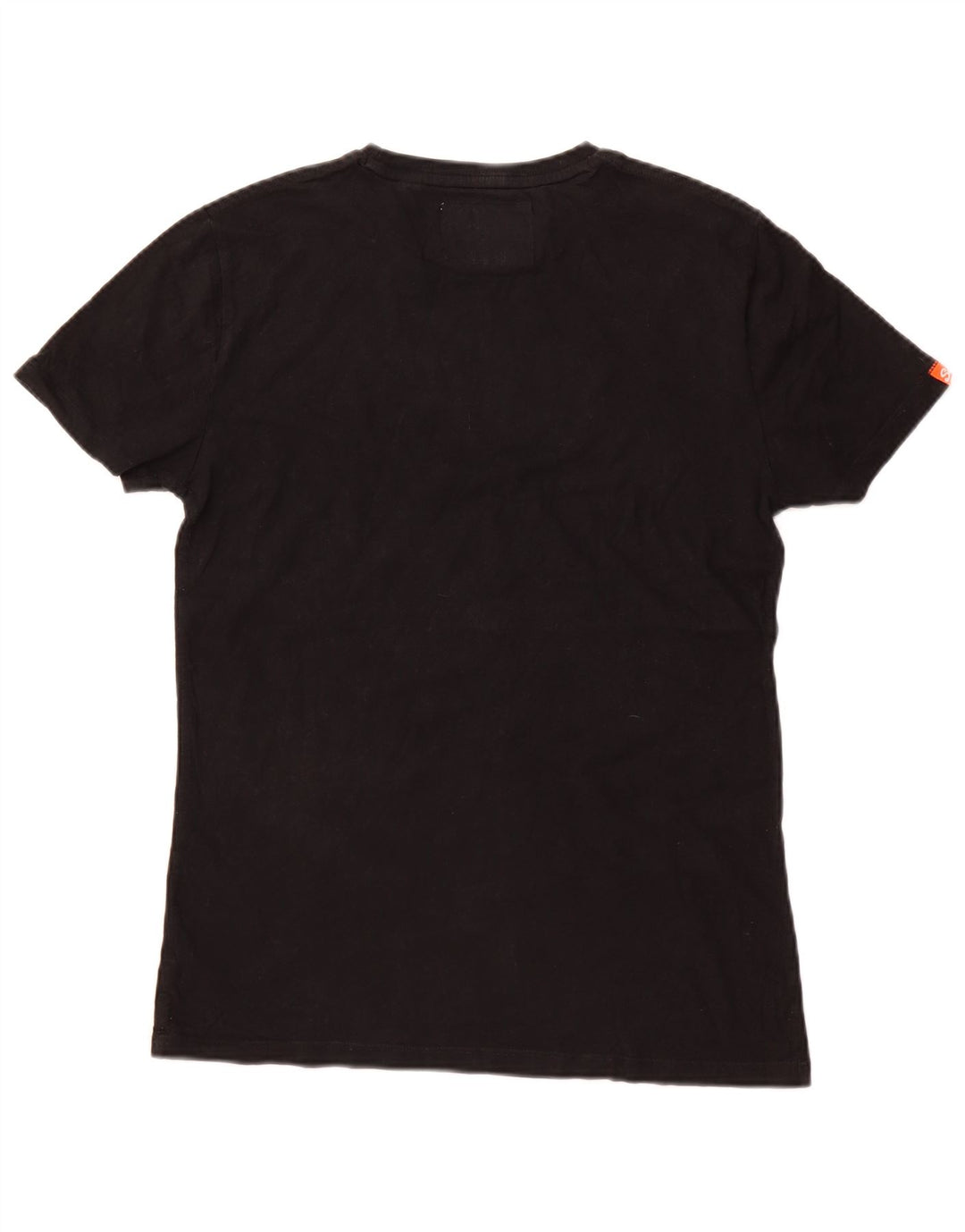 SUPERDRY Męski T-shirt Top, Mały, Czarny, Bawełniany