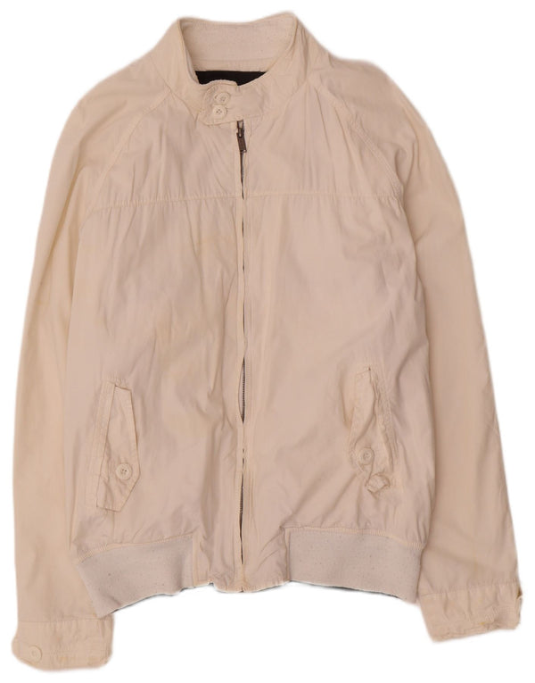 Męska kurtka bomberka Zara UK 42 XL, biała