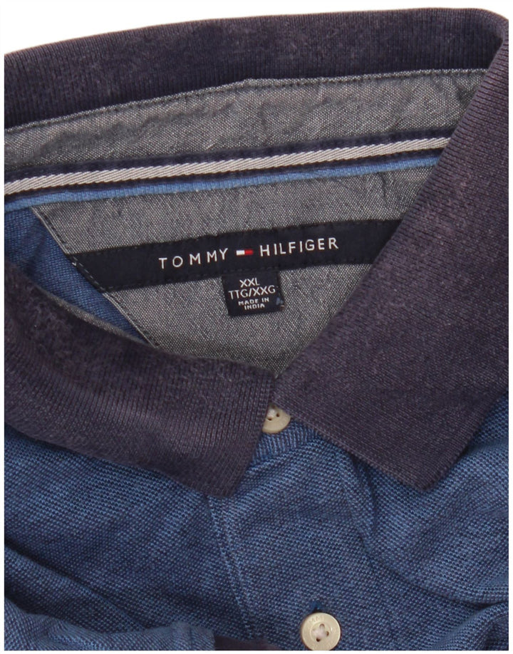 Męska koszulka polo do rugby Tommy Hilfiger 2XL niebieska