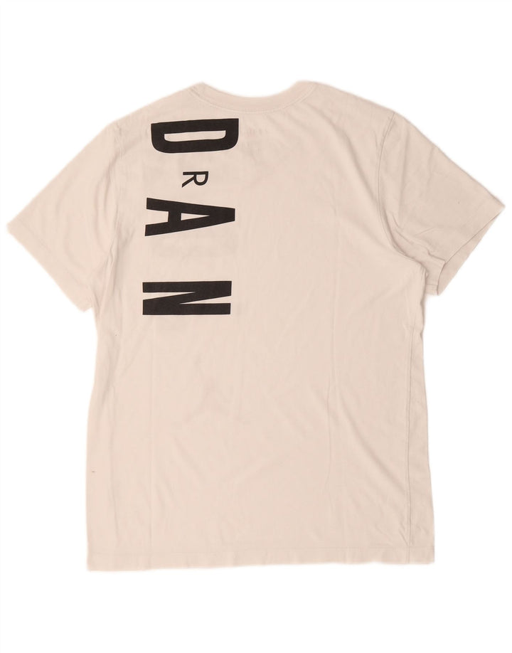 Męski T-shirt z grafiką Jordan o standardowym kroju, średni, biały, bawełniany