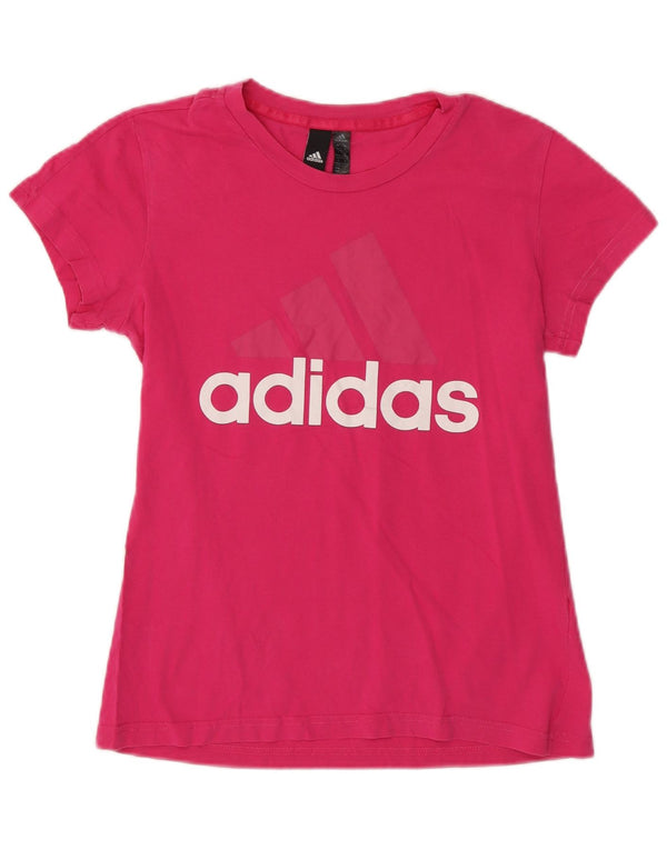 Damska koszulka graficzna Adidas Top UK 12/14 Średni róż
