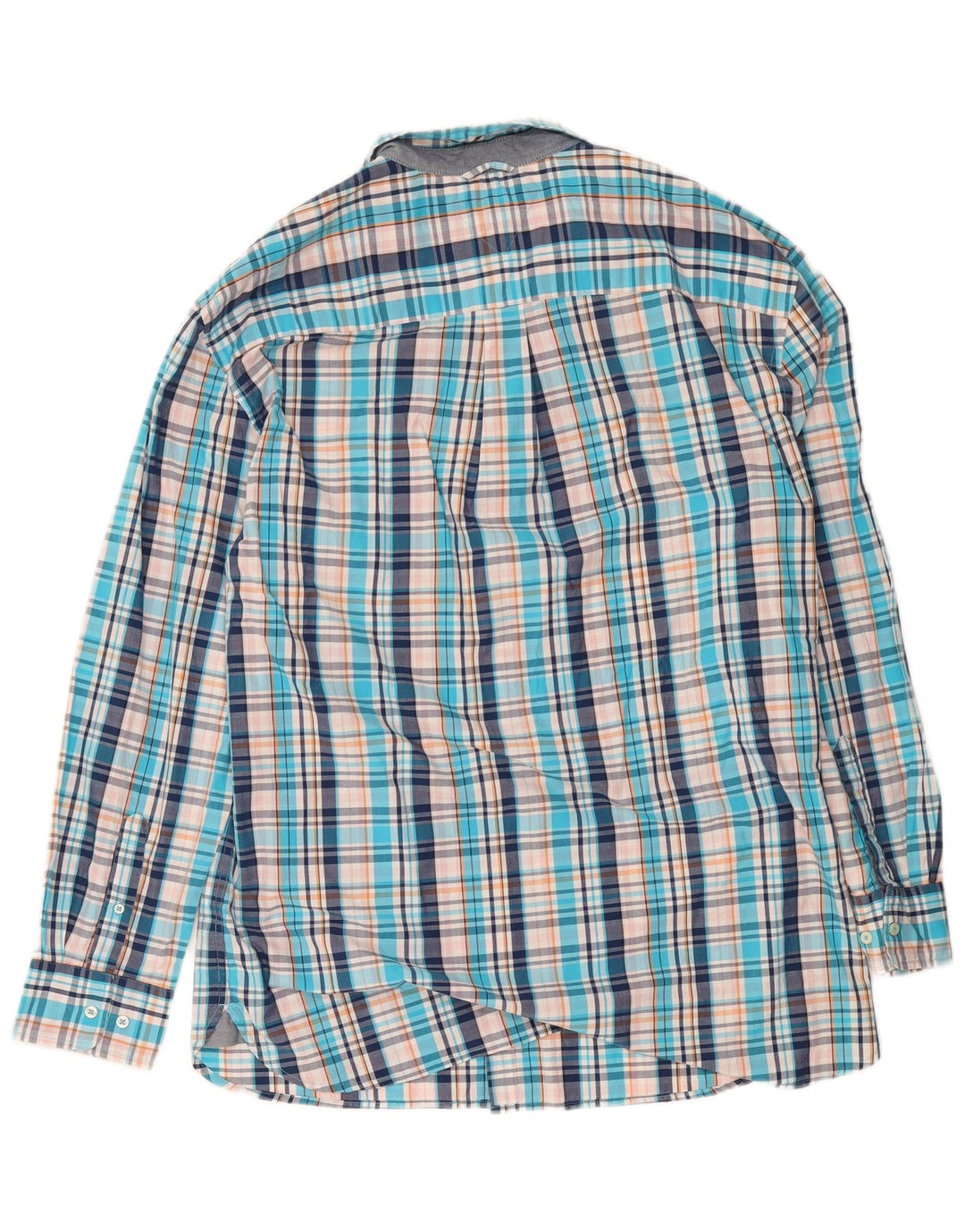 Męska wysoka koszula Tommy Hilfiger 2XL w niebieską kratkę, bawełniana
