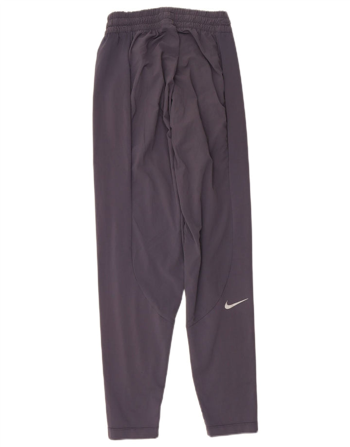 Męskie spodnie dresowe Nike Dri Fit, małe, granatowe, poliestrowe