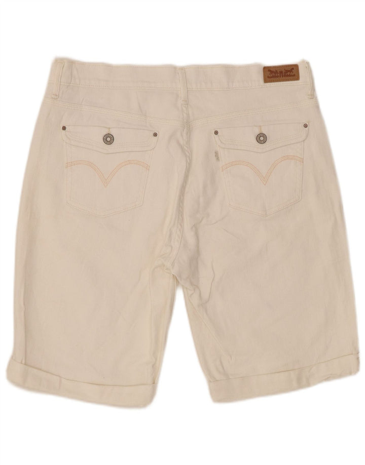 Damskie spodenki jeansowe Levi's US 10 Large W30 Off White