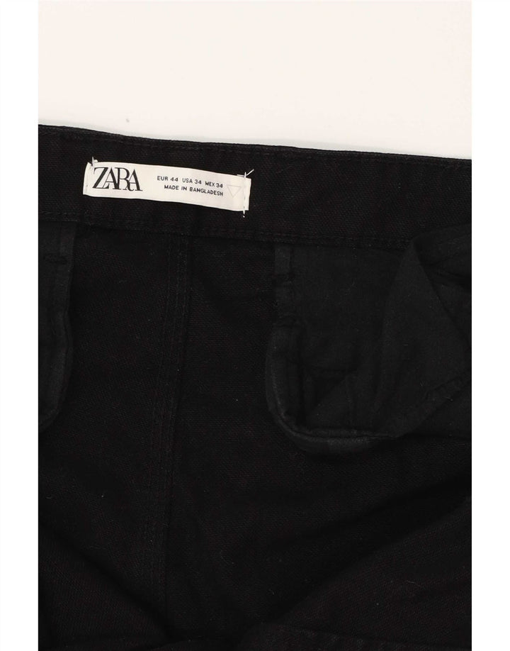 Męskie spodnie cargo Zara EU 44 Large W34 L27 czarne