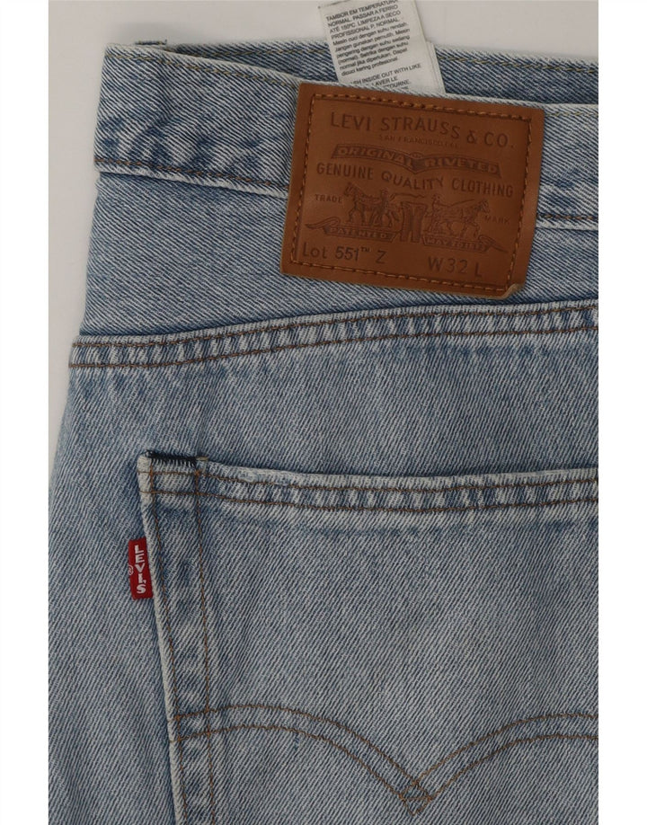 Męskie jeansy Levi's 551 Straight W32 L27 Niebieskie bawełniane