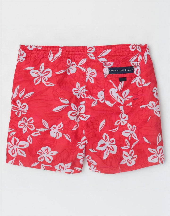 Crew Clothing Męskie spodenki kąpielowe, duże, w czerwone kwiaty