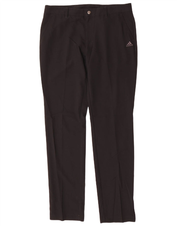 Męskie spodnie Chino Adidas Slim W34 L34 Czarny poliester