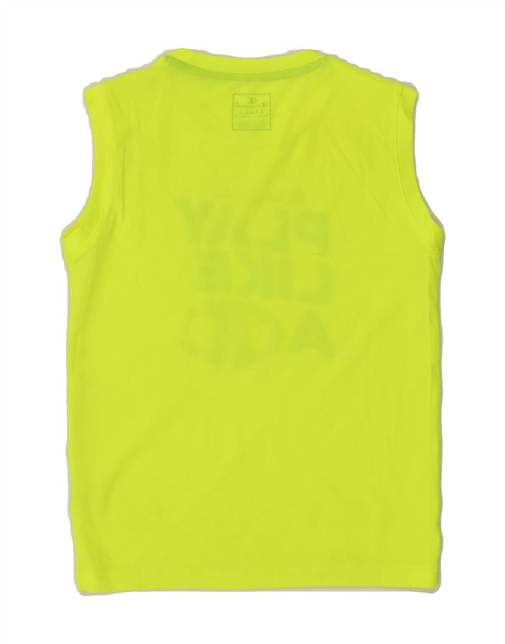 CHAMPION Boys Graphic Vest Top 5-6 Years XS Green Vintage Champion and Second-Hand Champion from Messina Hembry 