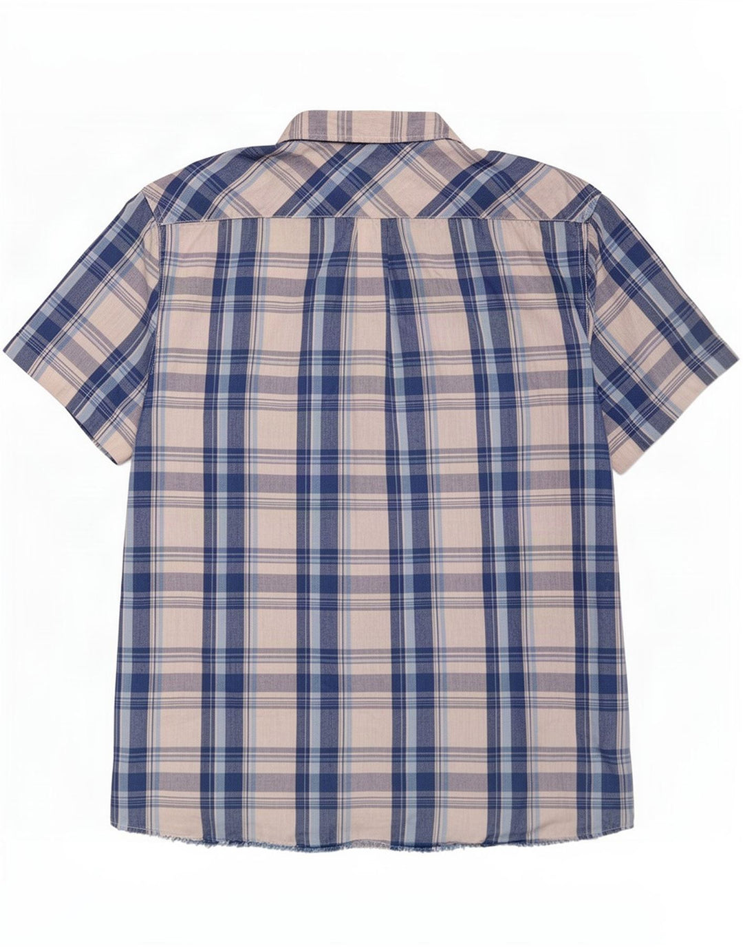 Męska koszula z krótkim rękawem Levi's, duża, niebieska, bawełniana krata