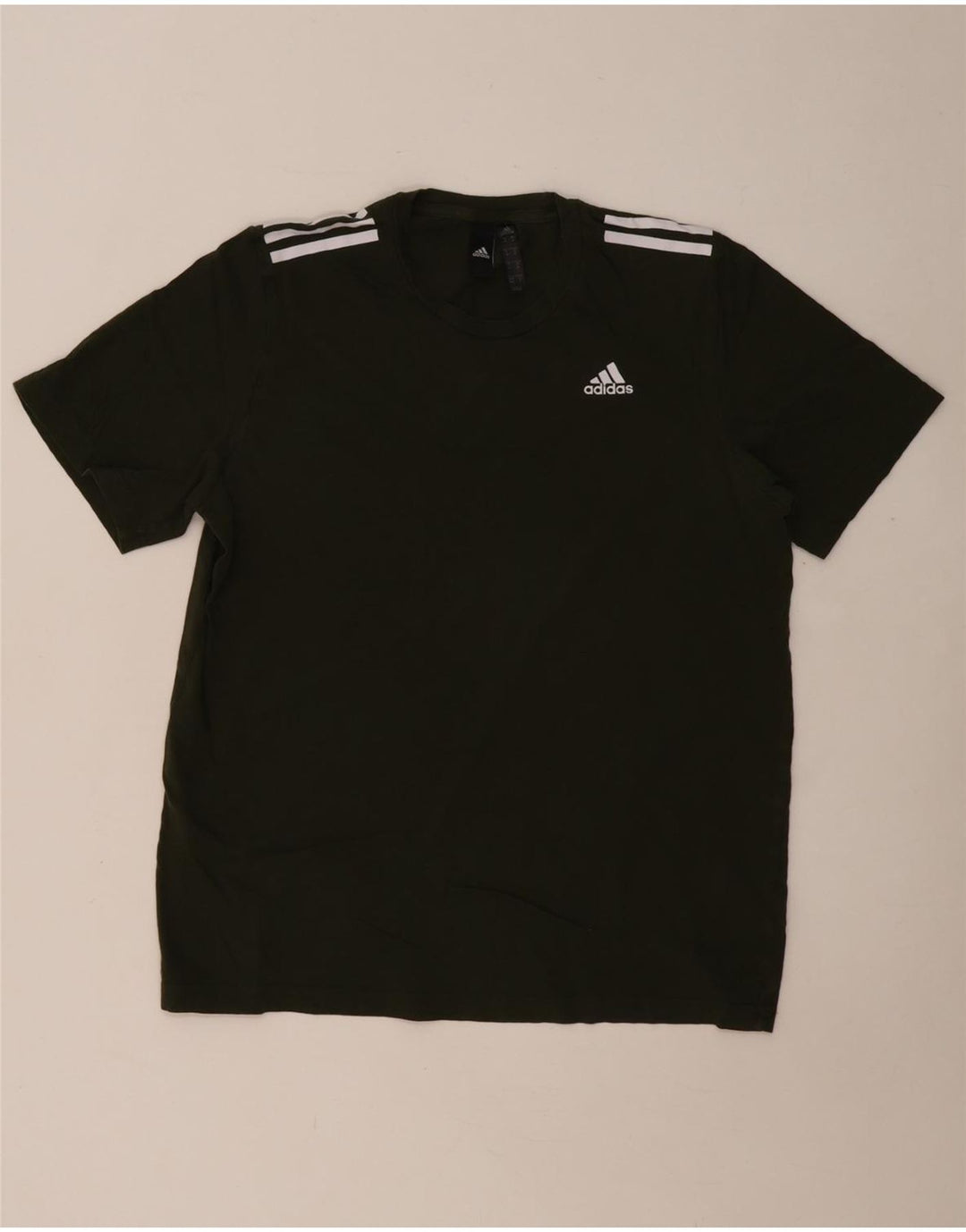 T-shirt męski ADIDAS Top, średni, bawełniany khaki