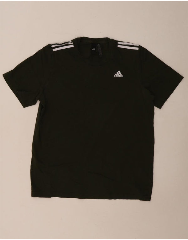 T-shirt męski ADIDAS Top, średni, bawełniany khaki