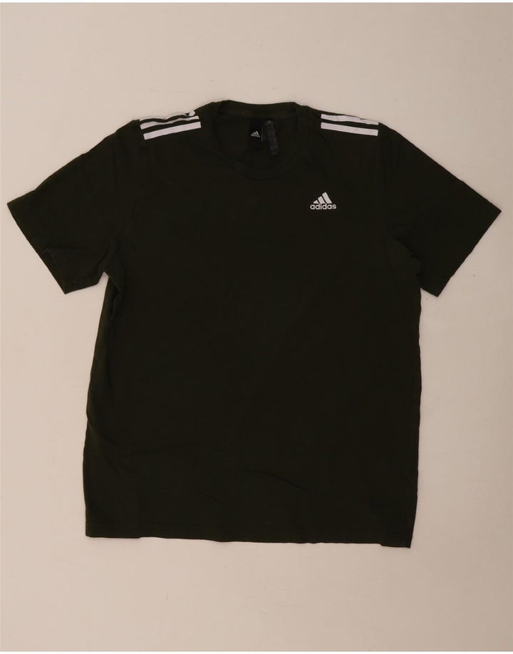 T-shirt męski ADIDAS Top, średni, bawełniany khaki