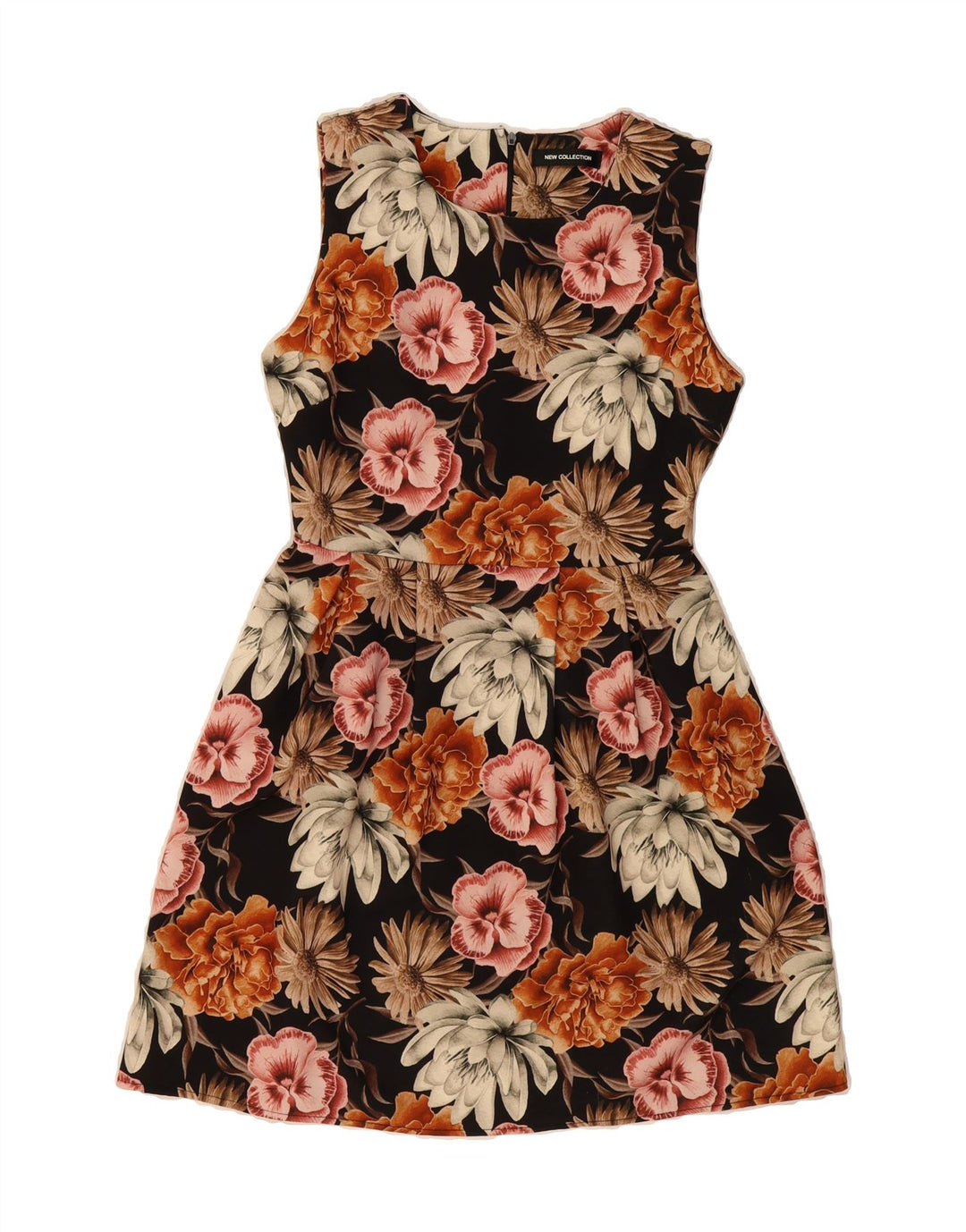 NEW COLLECTION Womens A-Line Dress UK 12 Medium Multicoloured Floral Vintage New Collection and Second-Hand New Collection from Messina Hembry 
