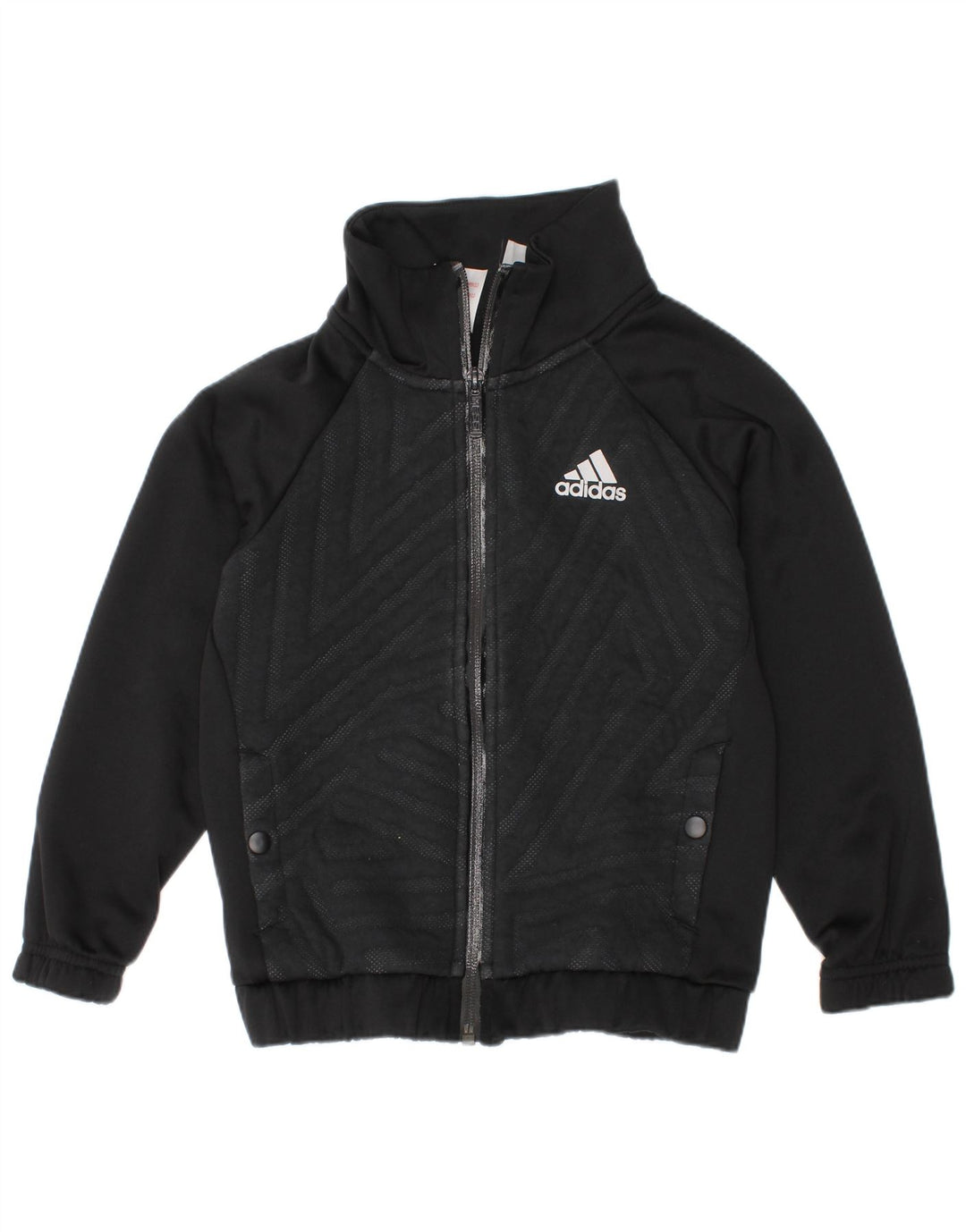 Chłopięca bluza dresowa Adidas z grafiką, 5-6 lat, czarna, geometryczna