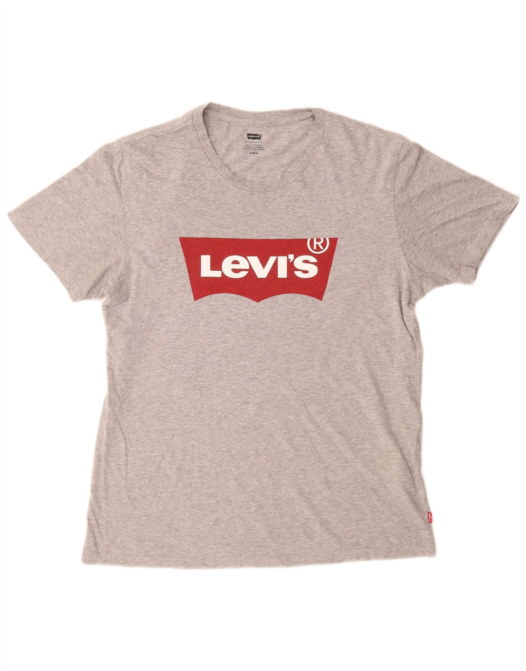 Męski T-shirt z grafiką LEVI'S, średnioszary, bawełniany