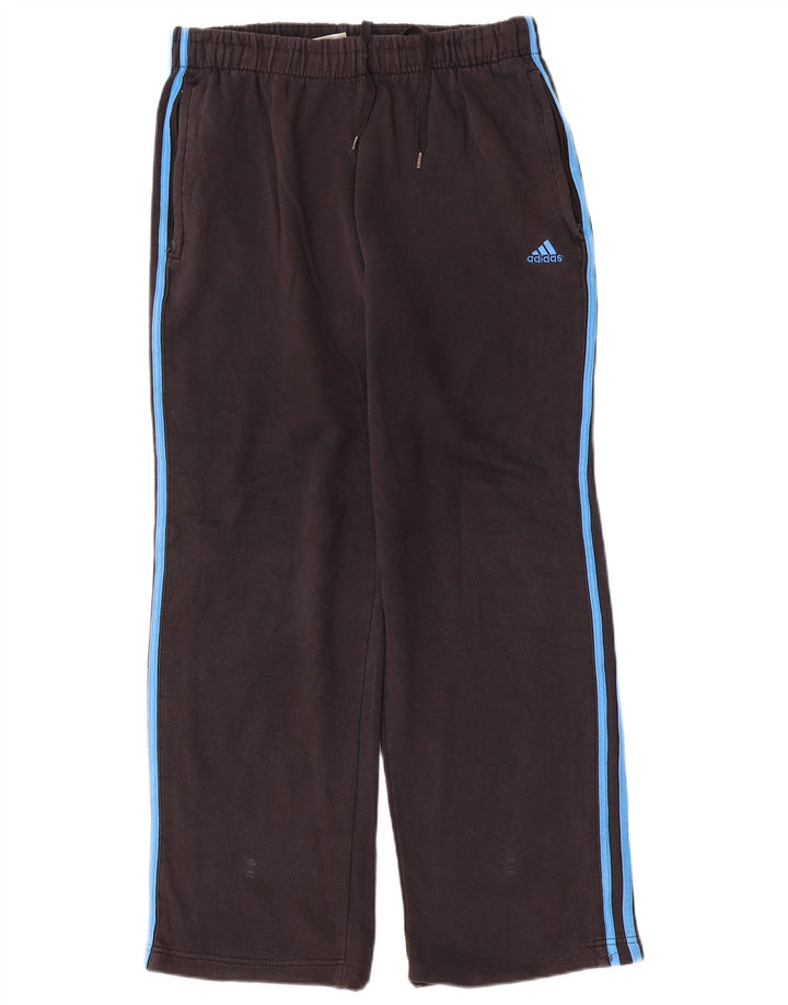 Męskie spodnie dresowe Adidas, średnie czarne, bawełniane