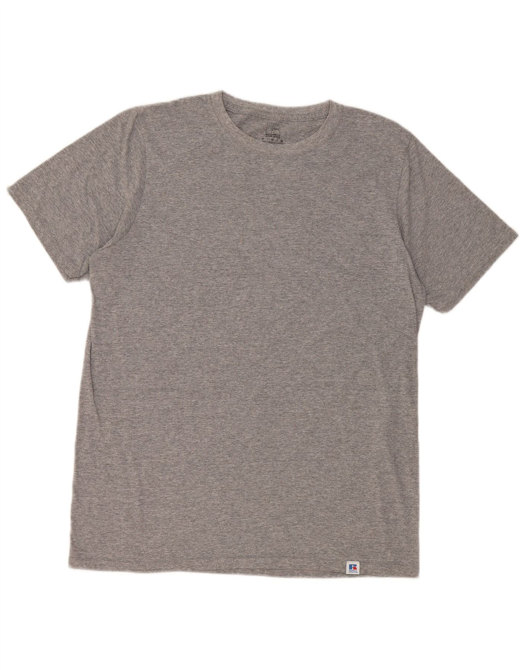 T-shirt męski Russell Athletic Top, średnioszary, bawełniany w cętki
