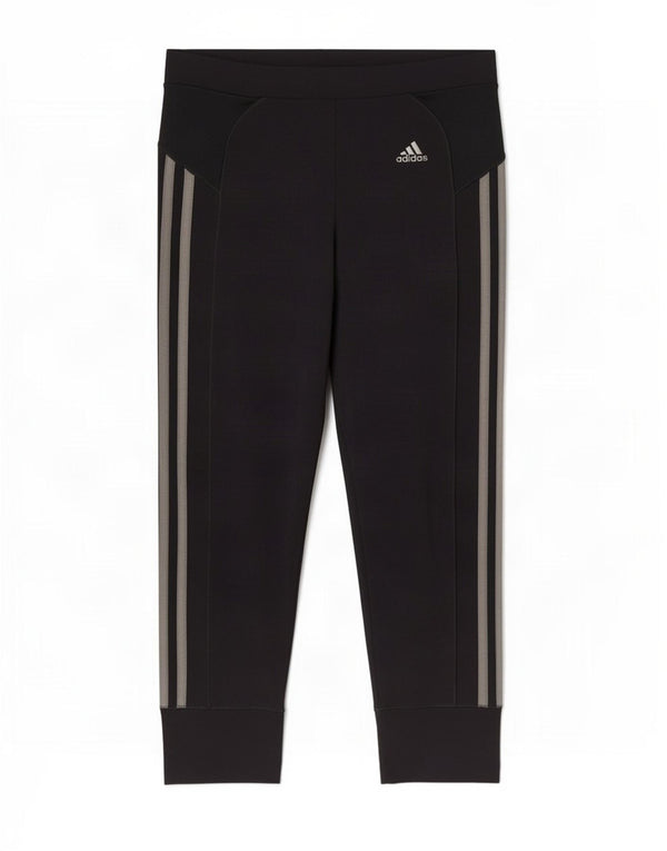 Damskie legginsy Adidas Capri UK 8, małe, czarne, poliestrowe