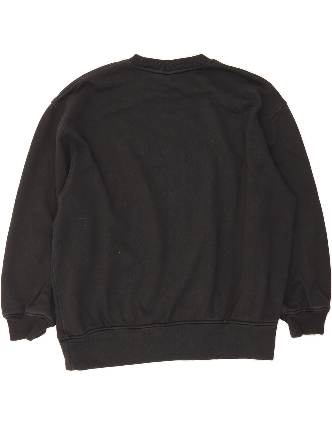 ADIDAS Womens Oversized Sweatshirt Jumper UK 8/10 Small Black Cotton Vintage Adidas and Second-Hand Adidas from Messina Hembry 