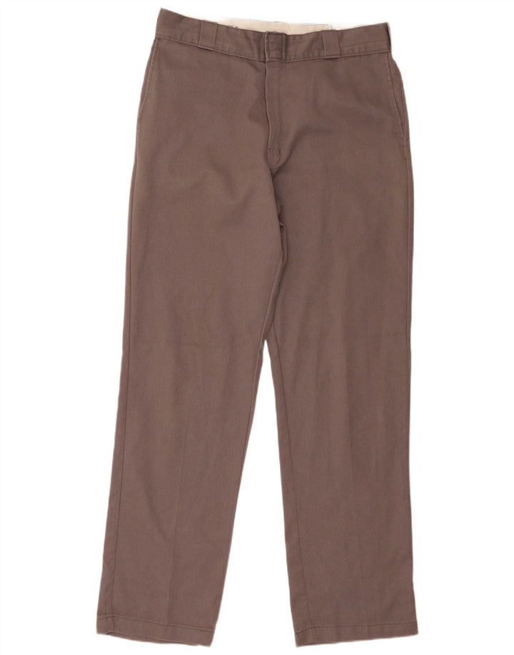 Męskie proste spodnie chino Dickies W34 L34 Szary poliester