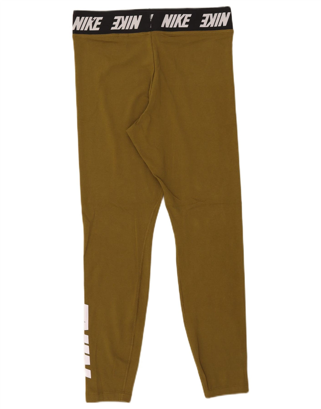 Damskie legginsy Nike Graphic UK 14, duże, bawełniane w kolorze khaki