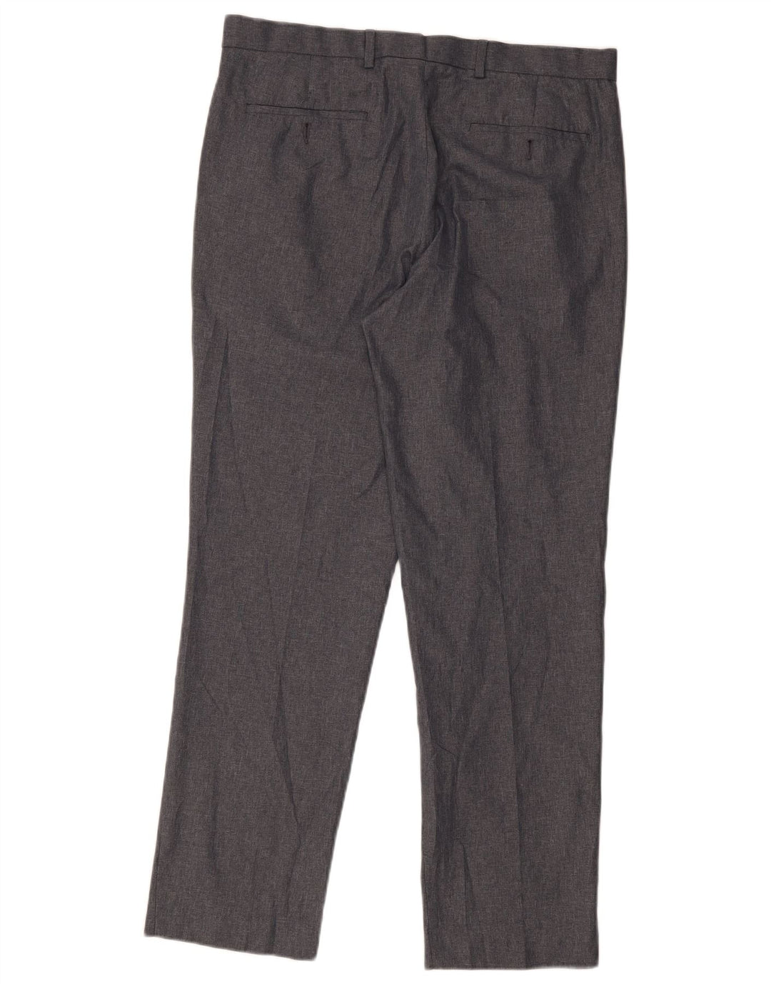 Męskie proste spodnie chino Marks & Spencer W36 L30 Szary poliester