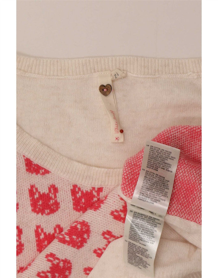 Damski sweter z dekoltem w łódkę White Stuff UK 12, średni